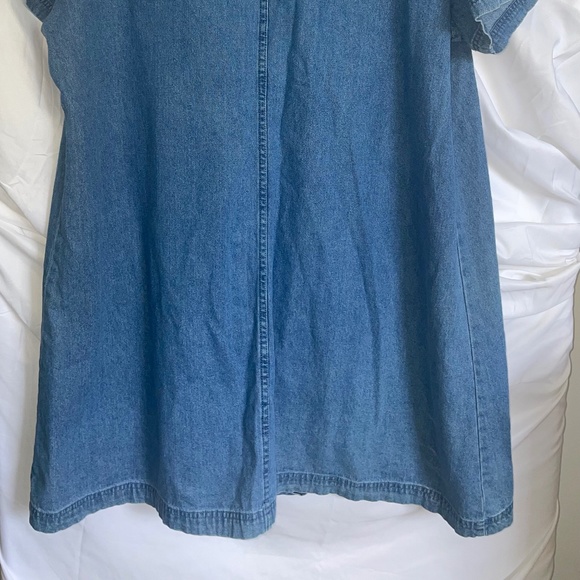 Bleu Bayou 90'sVintage Women’s Denim Dress Lady Bug Butterfly Patch - Picture 5 of 11